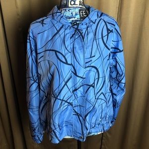 Oleg Cassini Sport Zip Front Hooded Jacket